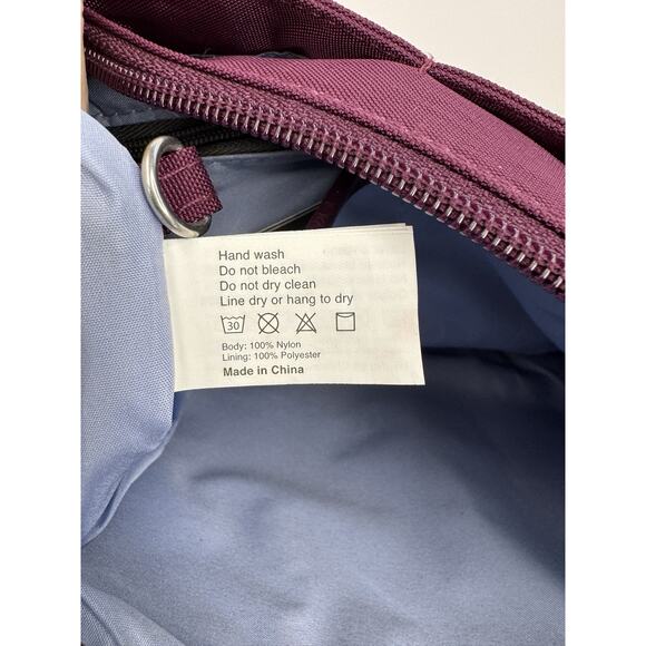 Baggallini Everyday Crossbody Bag Small Hobo Nylon Plum Purple Travel Purse - Picture 9 of 13